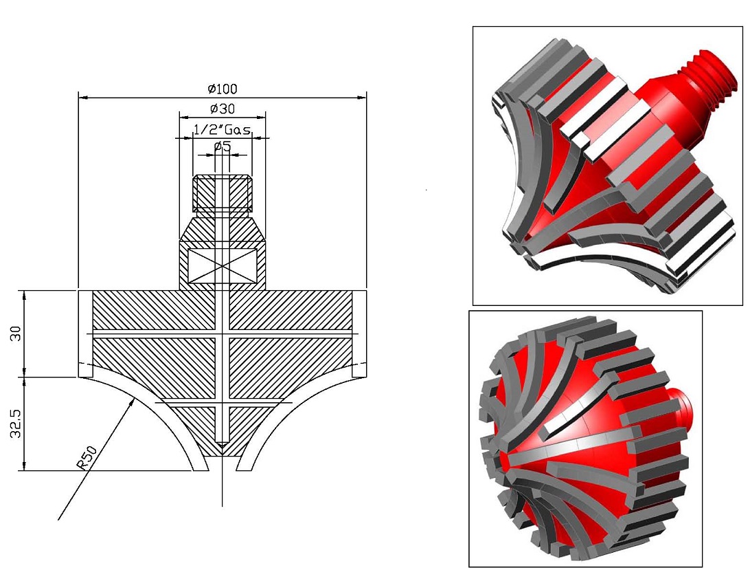 Bespoke diamond profile wheel, part 2