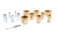 THS.1 - Premium Vacuum Brazed Diamond Tile Hole Saws - Available in 5mm ~ 102mm